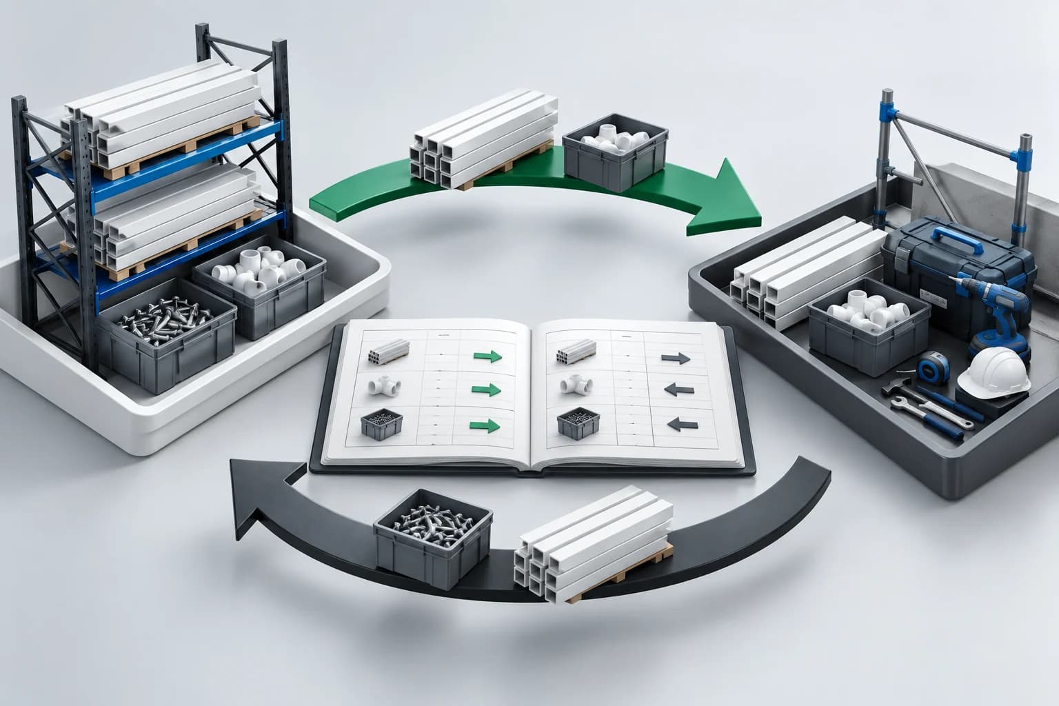 Materiale pentru subcontractori - ilustrație de prezentare